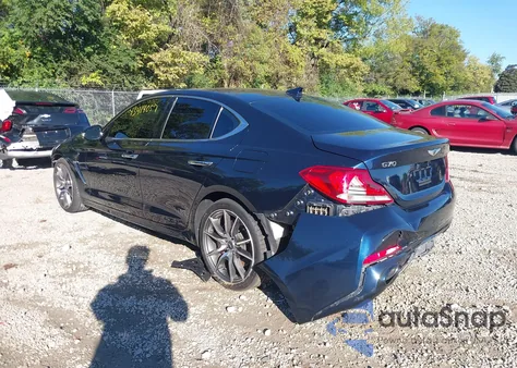 2019 Genesis G70 3.3T Advanced из США, поврежденный, VIN KMTG54LE0KU034628